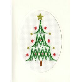 Christmas Tree Cross Stitch Card Kit