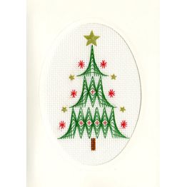 Christmas Tree Cross Stitch Card Kit