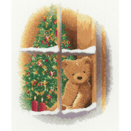 William At Christmas Teddy Bear Cross Stitch Kit
