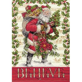 Believe In Santa Cross Stitch Kit