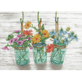 Flowering Jars Cross Stitch Kit