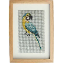 Blue Macaw Beadwork Embroidery Card Kit