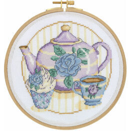 Afternoon Tea Cross Stitch Hoop Kit