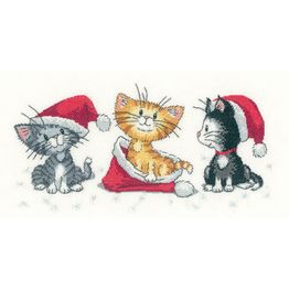 Christmas Kittens (Cats Rule!) Cross Stitch Kit