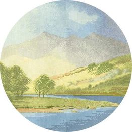 Mountains And Lake Cross Stitch Kit
