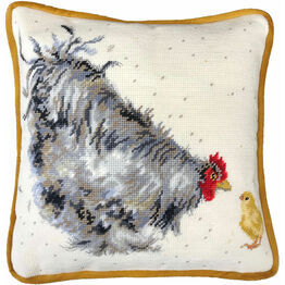 Mother Hen Cushion Panel Tapestry Kit
