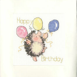 Birthday Balloons Cross Stitch Card Kit