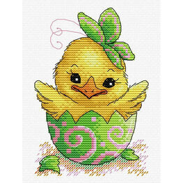 Easter Chick Cross Stitch Kit