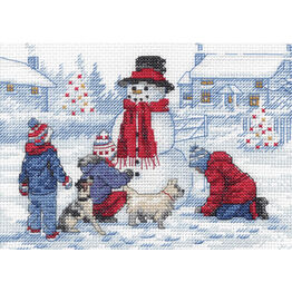 Building A Snowman Cross Stitch Kit