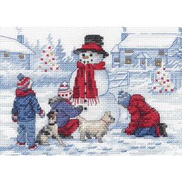 Building A Snowman Cross Stitch Kit