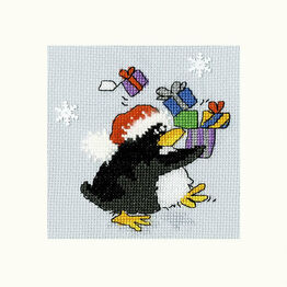 PPP Presents Cross Stitch Christmas Card Kit