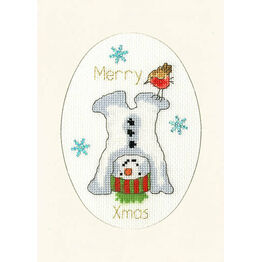 Frosty Fun Cross Stitch Christmas Card Kit