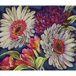 Fabulous Floral Cross Stitch Kit