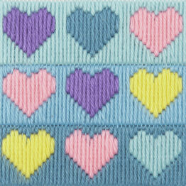 Hearts Anchor 1st Childrens Long Stitch Kit