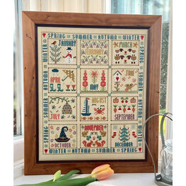 Our Year Sampler Cross Stitch Kit
