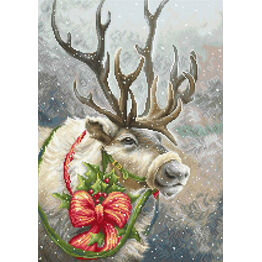 Christmas Reindeer In Snow Cross Stitch Kit