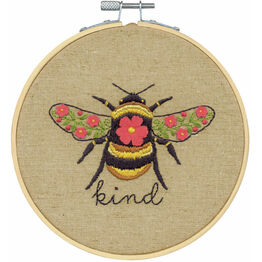 Bee Kind Embroidery Hoop Kit