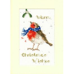 Warm Wishes Cross Stitch Christmas Card Kit