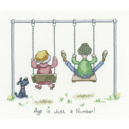 Just A Number Golden Years Cross Stitch Kit