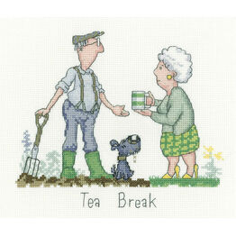 Tea Break Golden Years Cross Stitch Kit