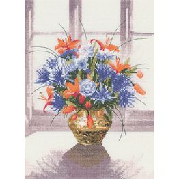 Brass Vase Cross Stitch Kit