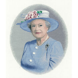 Queen Elizabeth II Cross Stitch Kit