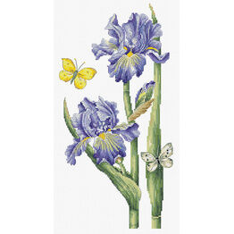 May Iris Cross Stitch Kit