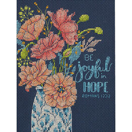 Joyful Floral Cross Stitch Kit