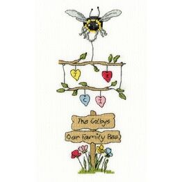 Our Family Bee Cross Stitch Kit