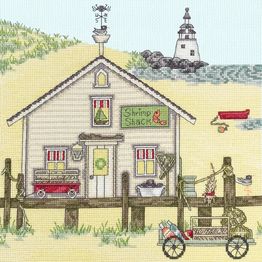 New England: Shrimp Shack Cross Stitch Kit