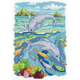 Dolphins Cross Stitch Kit