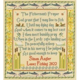 The Fisherman's Prayer Cross Stitch Kit