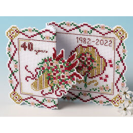 Ruby Variations De-Luxe 3D Cross Stitch Card Kit