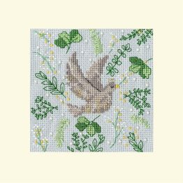 Scandi Dove Cross Stitch Christmas Card Kit