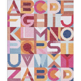 Modern Graphic Alphabet Sampler Cross Stitch Kit