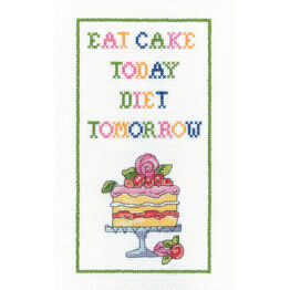 Diet Tomorrow Cross Stitch Kit