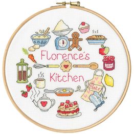 My Kitchen Cross Stitch Hoop Kit
