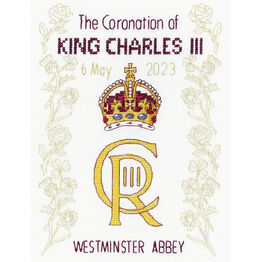 King Charles' Coronation Cross Stitch Kit