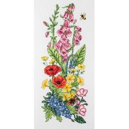 Cottage Garden Floral Cross Stitch Kit