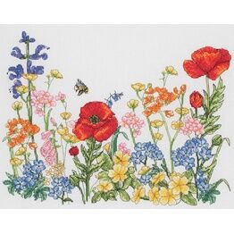 Meadow Floral Cross Stitch Kit