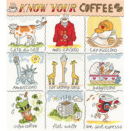 Know Your Coffee Cross Stitch Kit