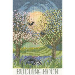 Budding Moon Cross Stitch Kit