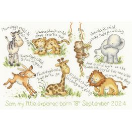 Monday's Child Cross Stitch Kit