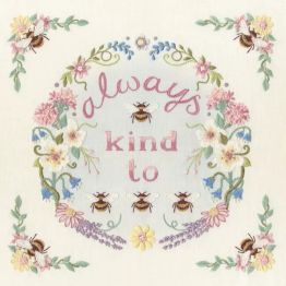Bee Kind To Bees Embroidery Kit