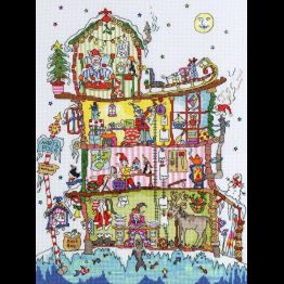 North Pole House Cross Stitch Kit