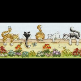 Lazy Cats Cross Stitch Kit