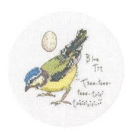Little Blue Tit Cross Stitch Kit