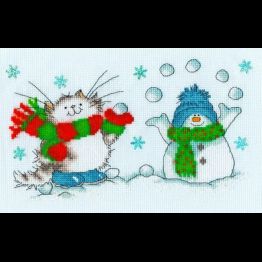 It's Snow Fun Without You Cross Stitch Kit