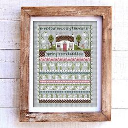 Snowdrop Cottage Cross Stitch Kit