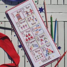 1,2,3, Girl Cross Stitch Kit